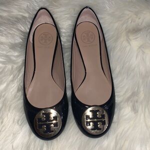 Tory Burch patent leather flats, size 7